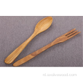 Olive Wood Salad Sever Set van 2-12 &quot;